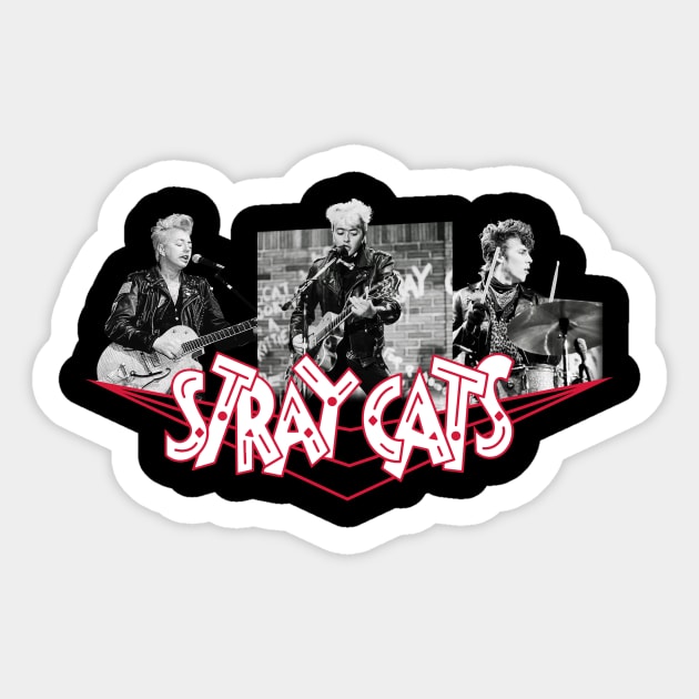 Stray Cats Photo Collage Sticker by Leblancd Nashb